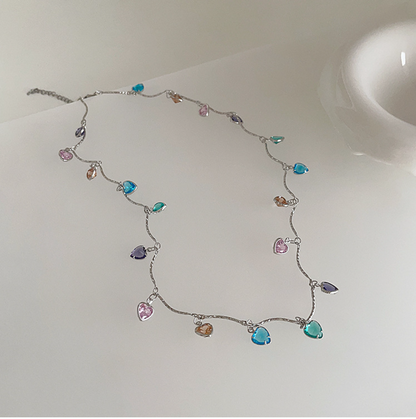 Gemstone Heart Necklace